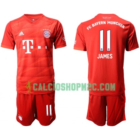 Bayern Monaco JAMES 11 Bambino Maglia Prima 2019/2020 Manica Corta (+ Pantaloncini)
